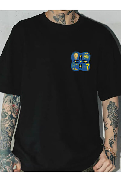 SAUDI Men and Women's 100% Cotton T-Shirt - Oversized Crew Neck Short Sleeve ...