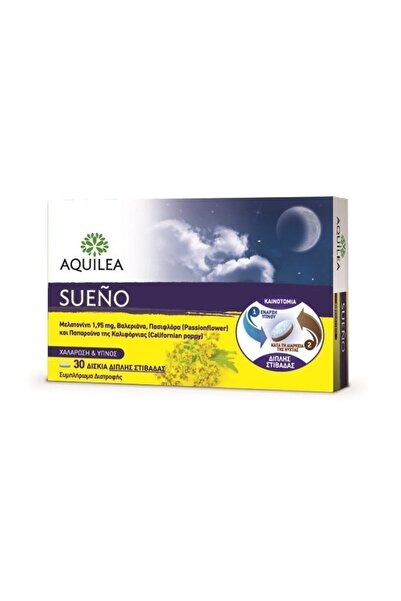 Aquilea SUENO Συμπλήρωμα Διατροφής για Χαλάρωση &amp; Ύπνο, 30 δισκία