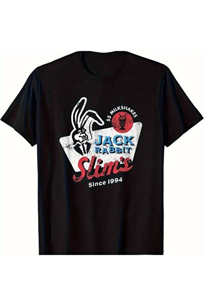 LİNA06 تي شيرت Rabbit Jack Slim'S Pulp Shake Restaurant Vintage من القطن 100%...
