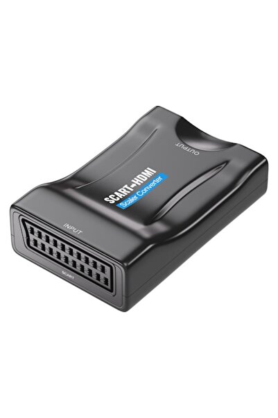 OEM Convertor Scart la HDMI, suportă 720P/1080P, negru, dimensiuni 88x58x26mm...