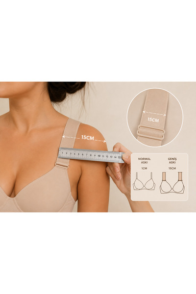 Urrenn Curea de sutien de 15 mm LĂȚIME, PACHET DE 2— Dimensiune specială, con...