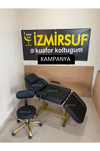 kuaforkoltugum sedye tabure sıyah gold ayak