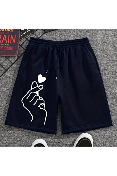 COZYWEAR Black Printed Unisex Shorts