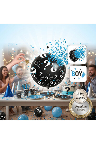 luvissi shelves Gender Balloon Boy Blue 1 Piece 45cm- Designed to Make Partie...