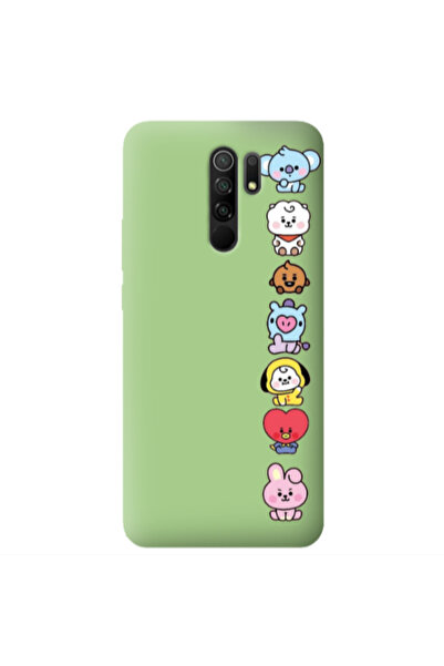 Other Xiaomi Redmi 9 Lovely animals Light Green Colored Silicone TPU Θήκη