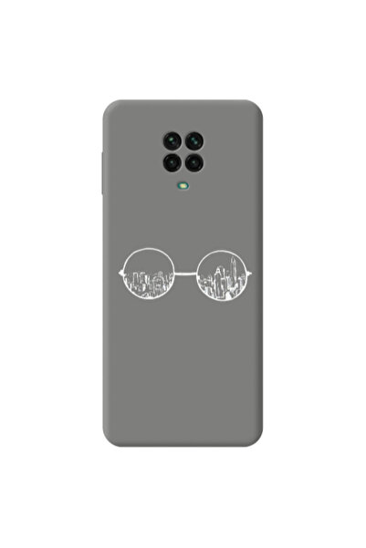 Other Xiaomi Redmi Note 9 Pro Sunglasses Grey Colored Silicone TPU Θήκη