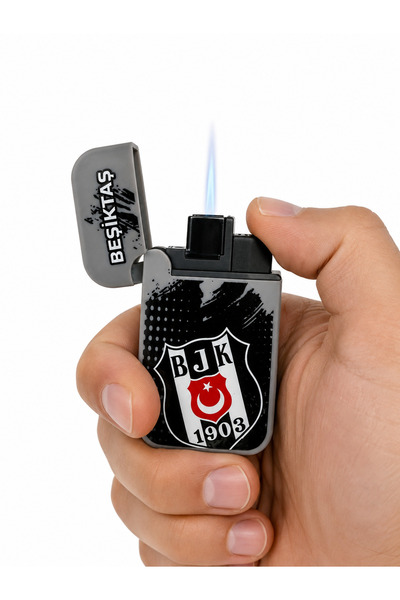 ONRSTORE Siyah Beyaz Taraftar Temalı Gaz Dolumlu Taşlı Çakmak