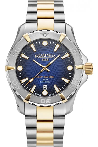 Roamer Ceas sportiv de scufundări pentru bărbați, 860833 47 45 70, albastru m...