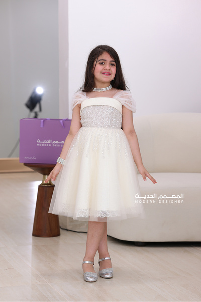 modern designer فستان بناتي راقي