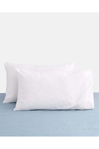 REDTAG White 2-Piece Solid Pillowcase
