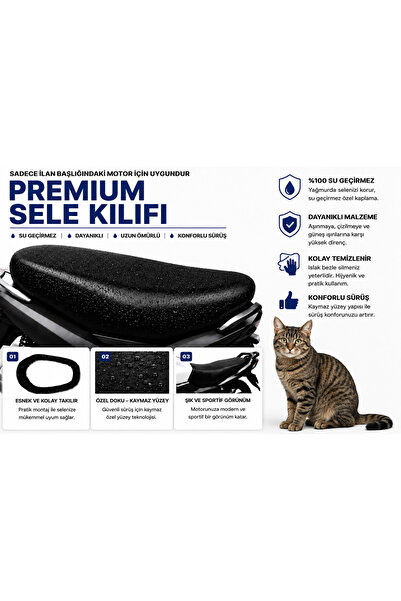 beneficio Vespa Primavera Tech 150 Motosiklet Sele Kılıfı Su Geçirmez Sele Ko...