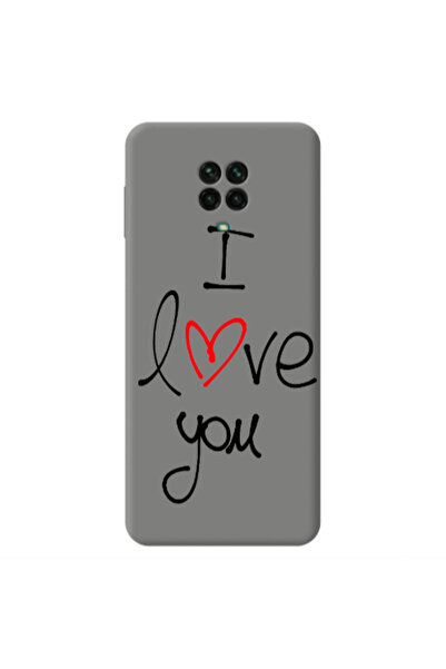 Other Xiaomi Redmi Note 9 Pro i love you Grey Colored Silicone TPU Θήκη