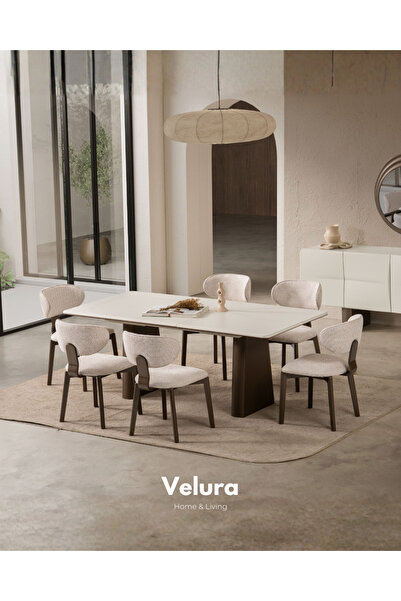 Velura Home & Living Vena Yemek Masası & Mutfak Masası - 4 Sandalye