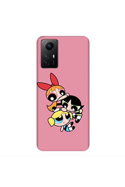 Other Xiaomi Redmi Note 12s Powerpuff Pink Colored Silicone TPU Θήκη