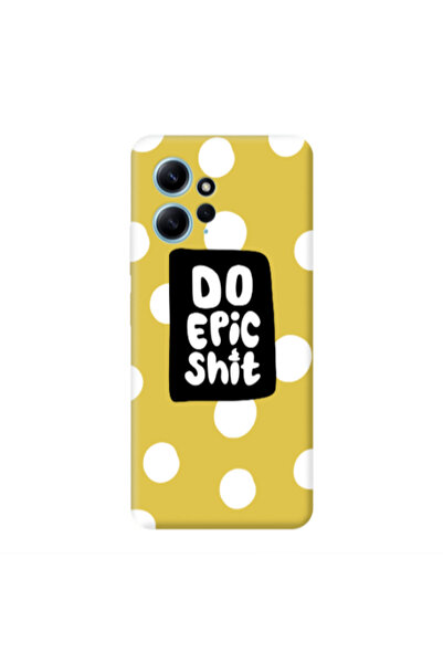 Other Xiaomi Redmi Note 12 4G Do Epic Shit Yellow Colored Silicone TPU Θήκη