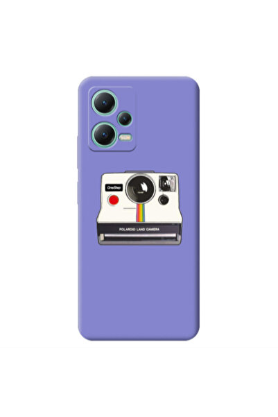 Other Xiaomi Redmi Note 12 Pro 5G Polaroid land camera Purple Colored Silicon...