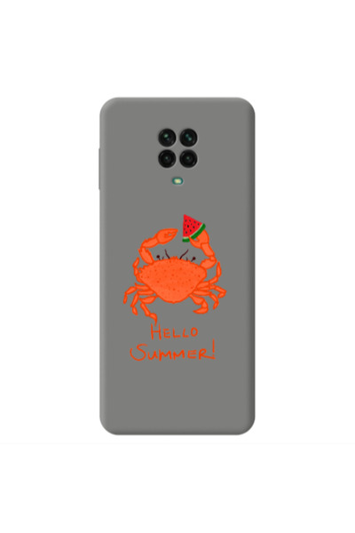 Other Xiaomi Redmi Note 9 Pro Hello Summer! Grey Colored Silicone TPU Θήκη