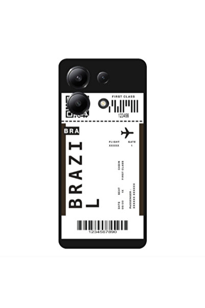 Other Xiaomi Redmi Note 13 4G Brazil BRA Black Colored Silicone TPU Θήκη
