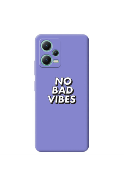 Other Xiaomi Redmi Note 12 Pro 5G No bad vibes Purple Colored Silicone TPU Θήκη