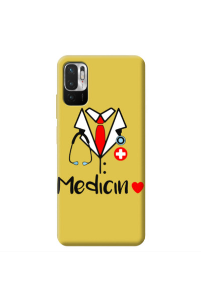 Other Xiaomi Redmi Note 10 Pro 5G Medicin Yellow Colored Silicone TPU Θήκη