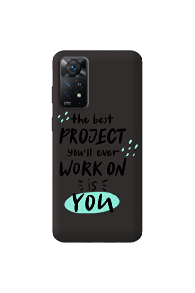 Other Xiaomi Redmi Note 11 4G The Best Project Black Colored Silicone TPU Θήκη