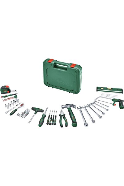 Bosch Alet seti 64 parça (çok yönlü, ergonomik aletler, yüksek kaliteli malze...