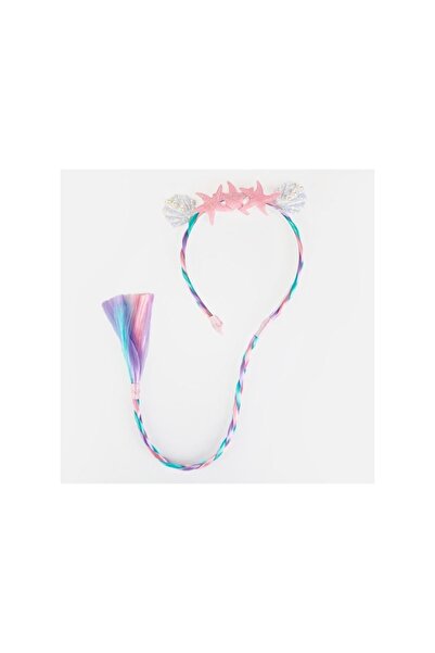 OEM Bentiță de păr pentru fete cu sirenă, scoici, stele de mare, multicolore,...