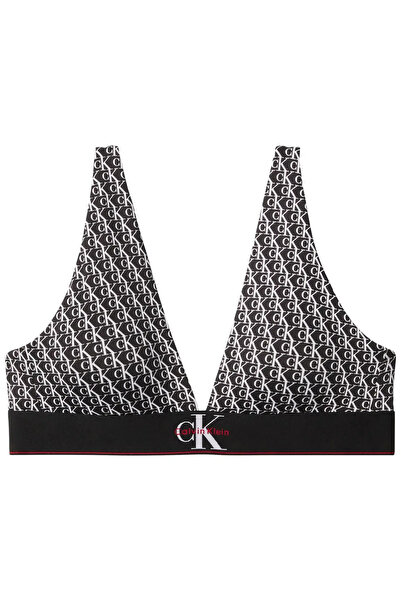 Calvin Klein LIGHTLY LINED TRIANG Siyah Kadın CK Logolu Sütyen
