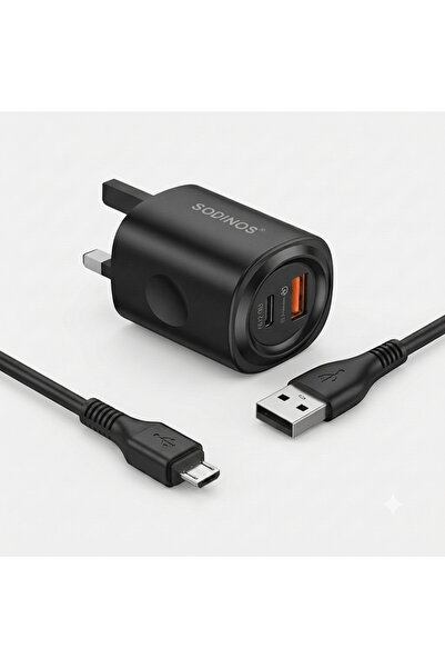 sodinos 35W fast charger with Micro USB cable