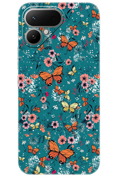 TECNO Pova Curve 2 5G (LK7k) Uyumlu Kılıf Desen Baskılı Silikon Kelebek STK:6...