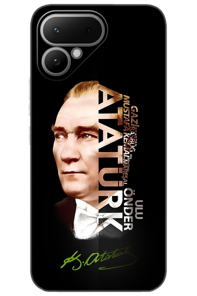 TECNO Pova Curve 2 5G (LK7k) Uyumlu Kılıf Desen Baskılı Silikon Atatürk STK:6...