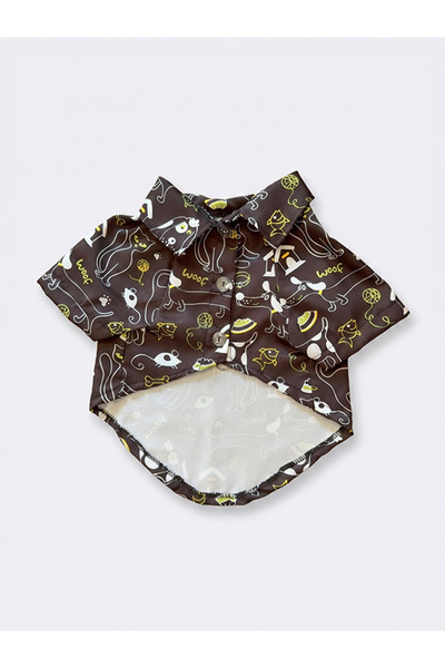MİHAVLA Woof Custom Themed Pop-Art Summer Pet Shirt