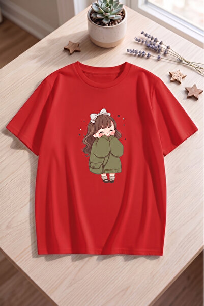 trendypassion Unisex Cute Anime Girl Printed Design Tshirt