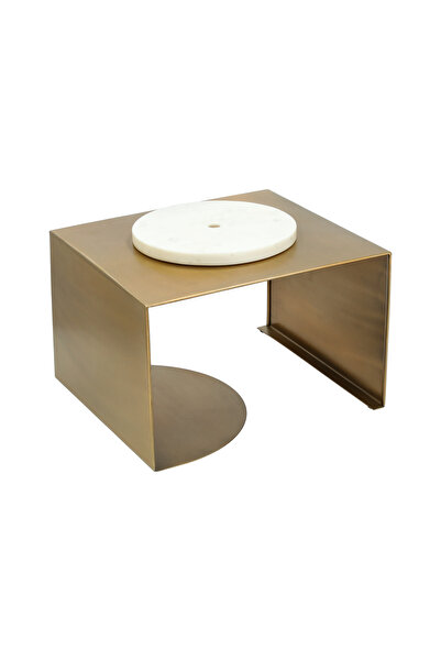 LA MESA Sans Deco Large Cake Stand With Marble Top