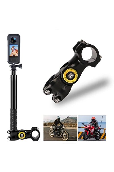 genric Motorcycle Bicycle Monopod Mount Selfie Stick Handlebar Bracket for Ac...