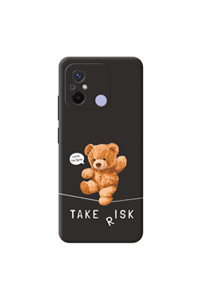 Other Xiaomi Redmi 12C Take risk Black Colored Silicone TPU Θήκη