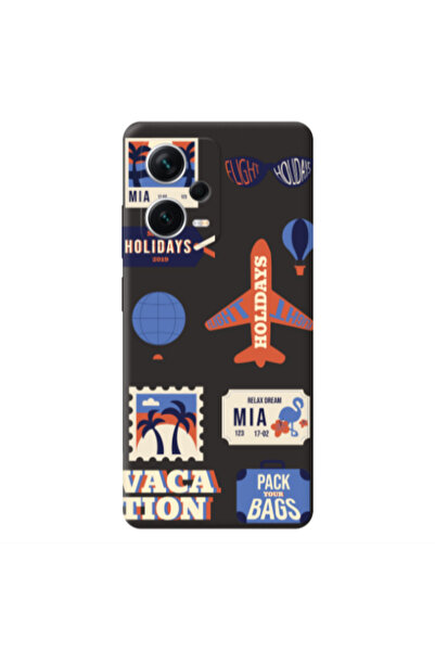 Other Xiaomi Poco X5 Vacation Black Colored Silicone TPU Θήκη
