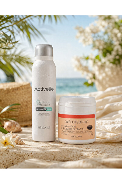 Oriflame activelle deodorant, astaksantin
