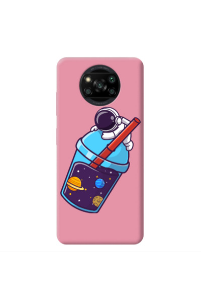Other Xiaomi Poco X3 Pro Longing in space Pink Colored Silicone TPU Θήκη