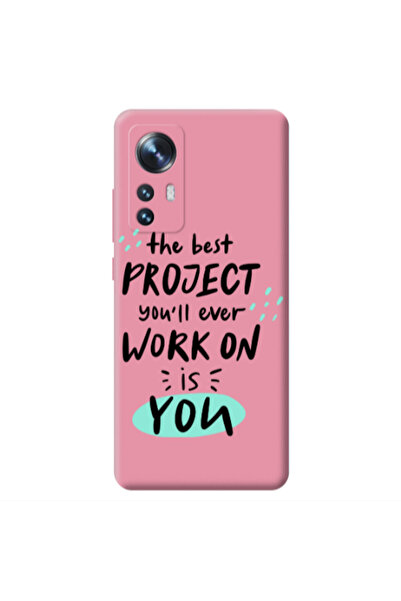 Other Xiaomi Mi 12 The Best Project Pink Colored Silicone TPU Θήκη