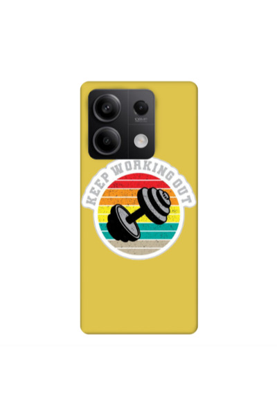 Other Xiaomi Redmi Note 13 5G Keep working out Yellow Colored Silicone TPU Θήκη