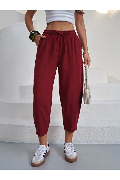 Paw Garage Women's Alora Balloon Pants - Washable Sanforized Linen Fabric