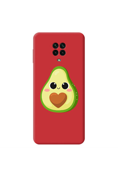Other Xiaomi Redmi Note 9 Pro Baby avocado Red Colored Silicone TPU Θήκη