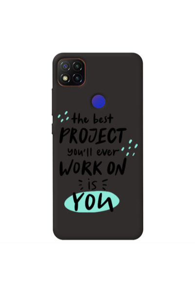 Other Xiaomi Redmi 9c The Best Project Black Colored Silicone TPU Θήκη