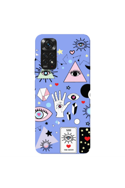 Other Xiaomi Redmi Note 11 4G Pyramid eyes Light Purple Colored Silicone TPU ...