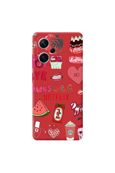 Other Xiaomi Poco X5 pizza is my valentine Red Colored Silicone TPU Θήκη