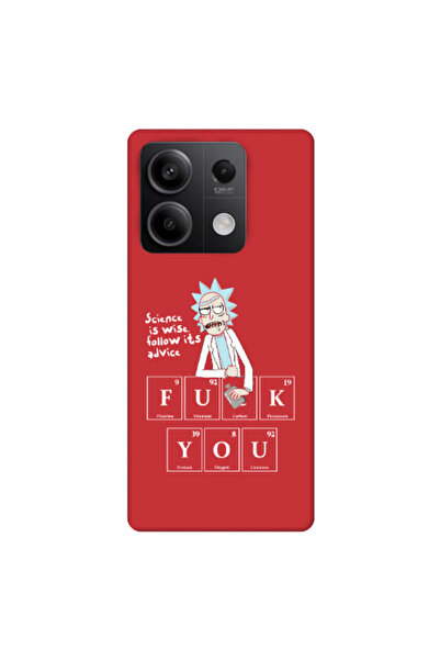Other Xiaomi Redmi Note 13Pro 5G Rick Scince is wise Red Colored Silicone TPU...
