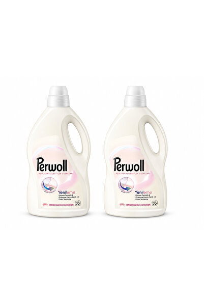 Perwoll Detergent lichid Set 2 bucăți , 3, 96 l, pentru rufe albe și colorate...