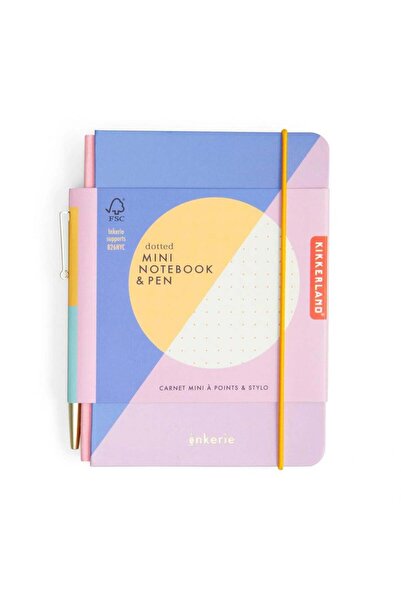 Kikkerland İnkerie Noktalı Mini Defter ve Kalem Seti