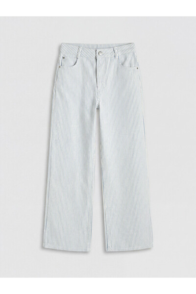 LC Waikiki I Wide Leg Striped Girls' Trousers from Freezen Store
